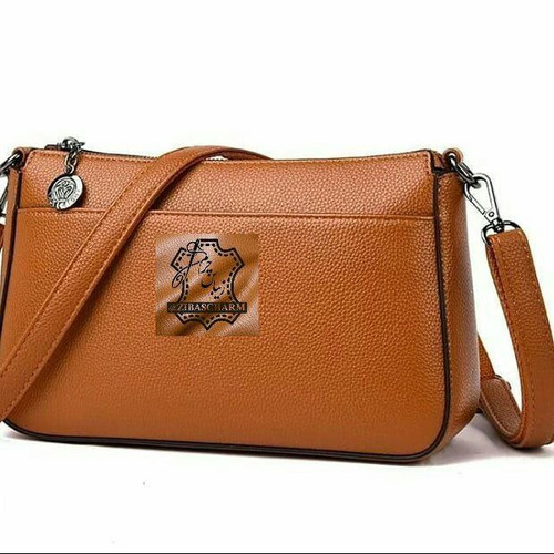 کیف دوشی زنانه مجلسی چرم طبیعی دست دوز زیباس چرم