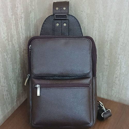 کیف بادی بگ بزرگ چرم طبیعی دست دوز زیباس چرم