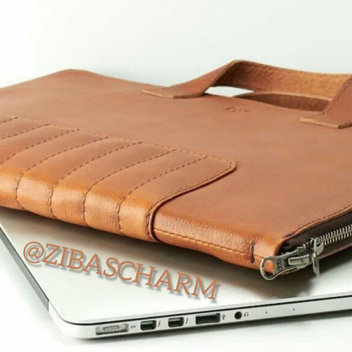 کیف لپتاب چرم دستدوز زیباس چرم