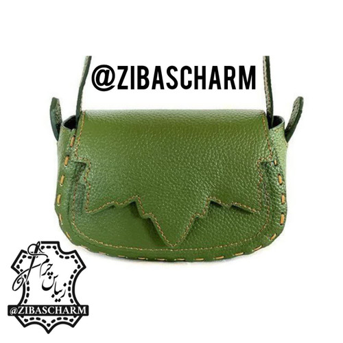 کیف زنانه روزمره چرم دستدوز زیباس چرم