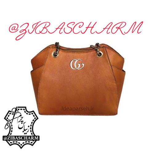 کیف زنانه مجلسی چرم طبیعی دستدوز