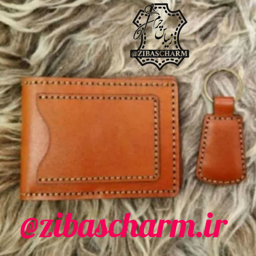 کیف جیبی پول و کارت چرم طبیعی دستدوز