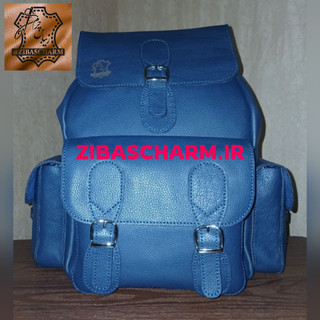 کوله پشتی چرم خالص دستدوز مدل آمریکایی